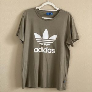 Adidas Originals Boyfriend Tee in Olive